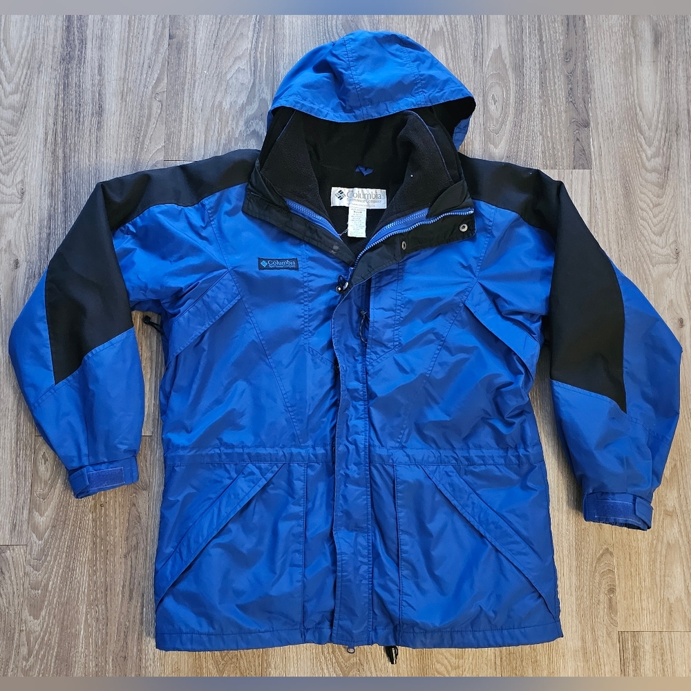 Men's Columbia Snow Jacket, Medium, Royal/Black